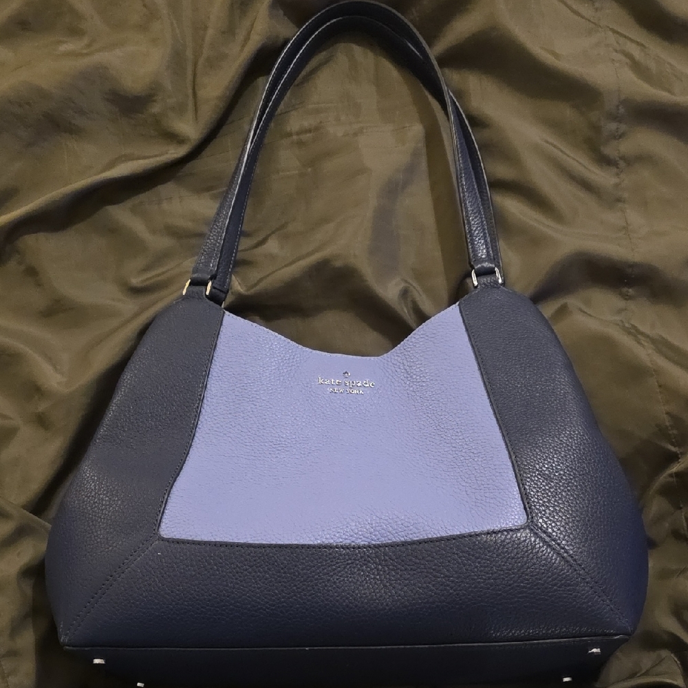 Kate Spade Navy and Light Blue Shoulder Bag - Picture 1 of 7